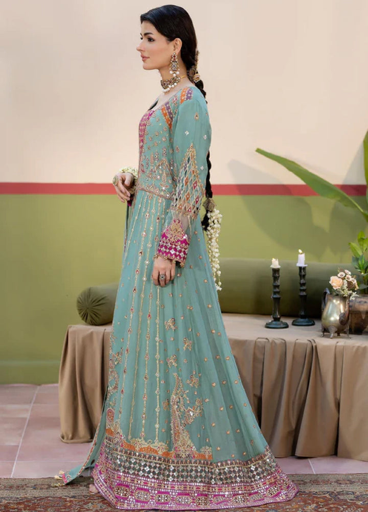 Sahellian by Meerak Women Pret Luxury Chiffon 4 Piece Bannu - Formals Collection