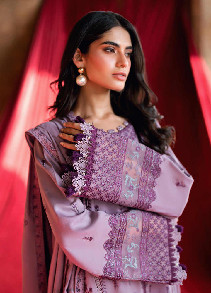 Shades Of Winter by Florent Unstitched Marina Twill Embroidered Suits 3 Piece FL25SW FL-5A - Winter Collection