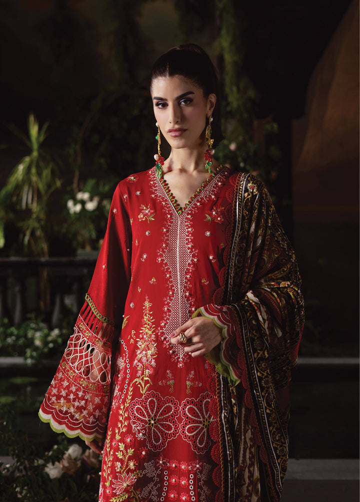 Amelia by Mahnur Unstitched Luxury Cotrai Embroidered 3 Piece Suits MN25AL AM-013 - Winter Collection