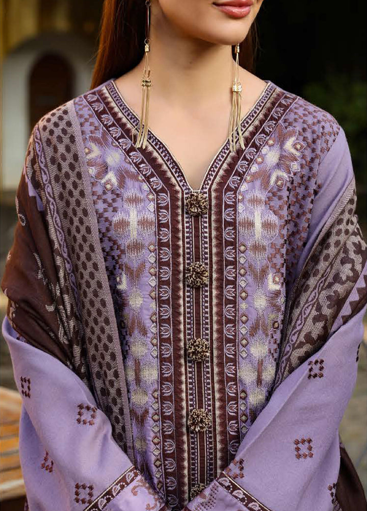 Mushq Broadway Under the Tuscan Sun Embroidered Karandi Suits Unstitched 3 Piece MQ25BT D-07 Villa Bramasole - Winter Collection