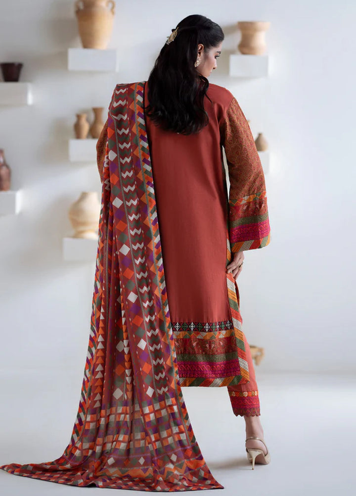 Noore by Freesia Unstitched Khaddar Embroidered Suits 3 Piece FRE25NW FSU-5673 Badrai - Winter Collection