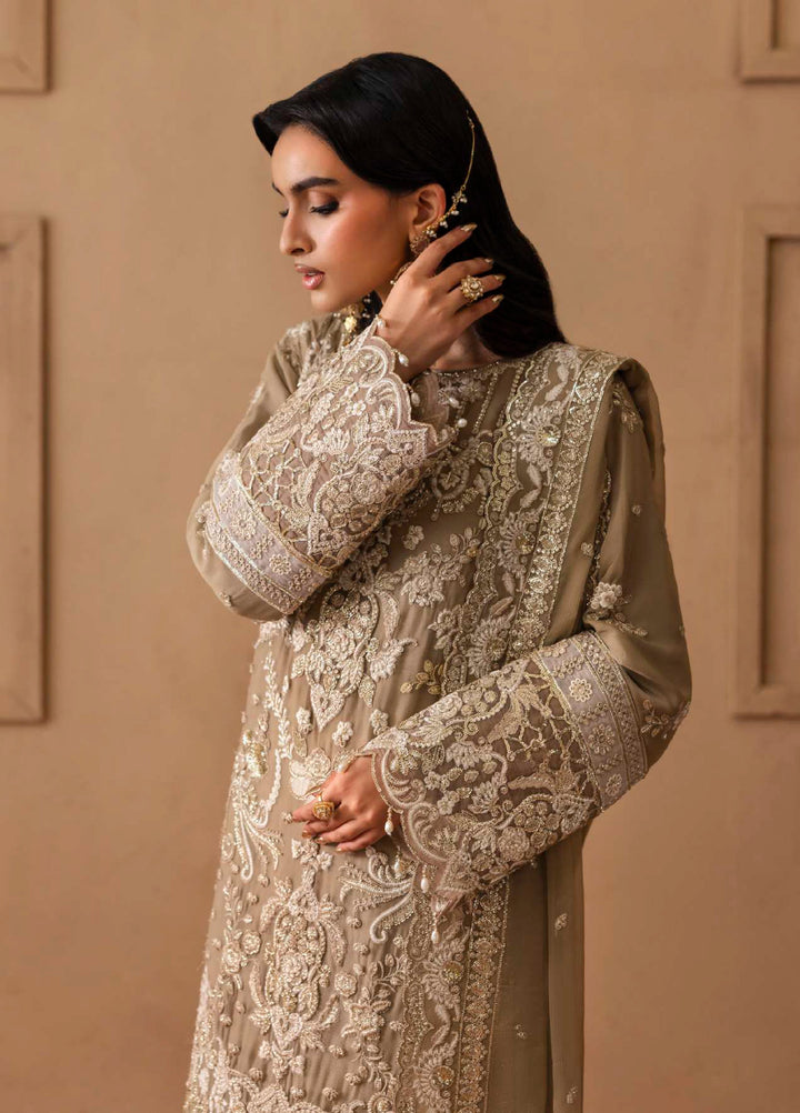 Shehrzadi by Emaan Adeel Unstitched Embroidered Chiffon 3 peice EA25SC Ulfat - Formals Collection