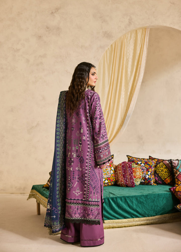 Zync by Florent One Nation Unstitched Khaddar Embroidered Suits 3 Piece FL25ON FL-5B - Winter Collection