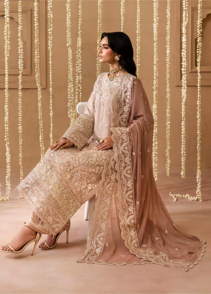 Shehrzadi by Emaan Adeel Unstitched Embroidered Chiffon 3 peice EA25SC Laila - Formals Collection