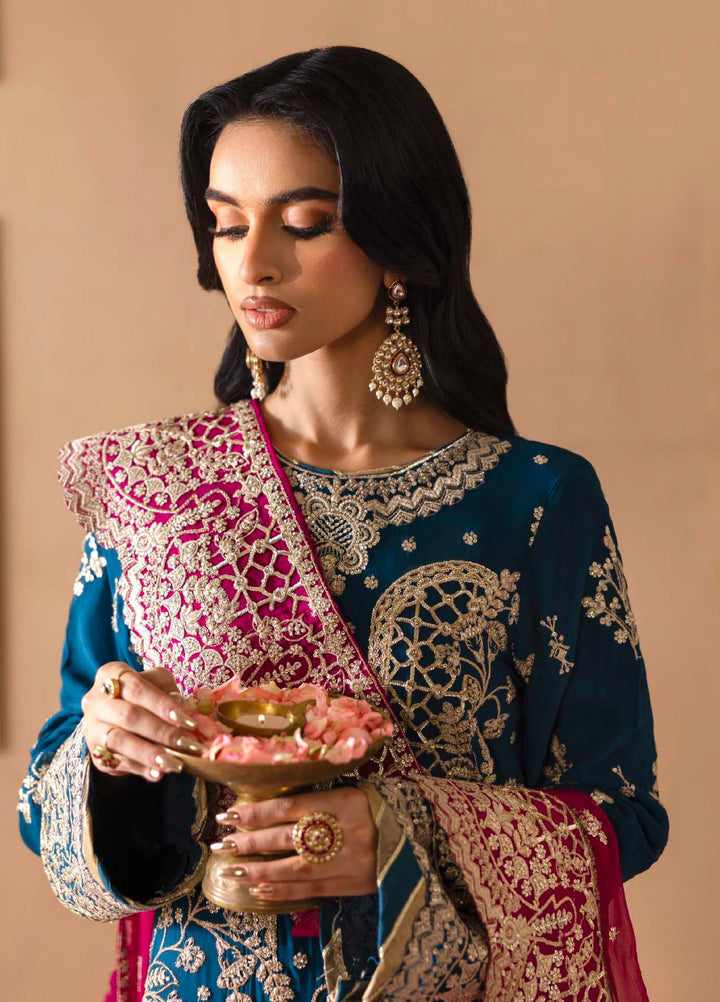 Shehrzadi by Emaan Adeel Unstitched Embroidered Chiffon 3 peice EA25SC Kavya - Formals Collection