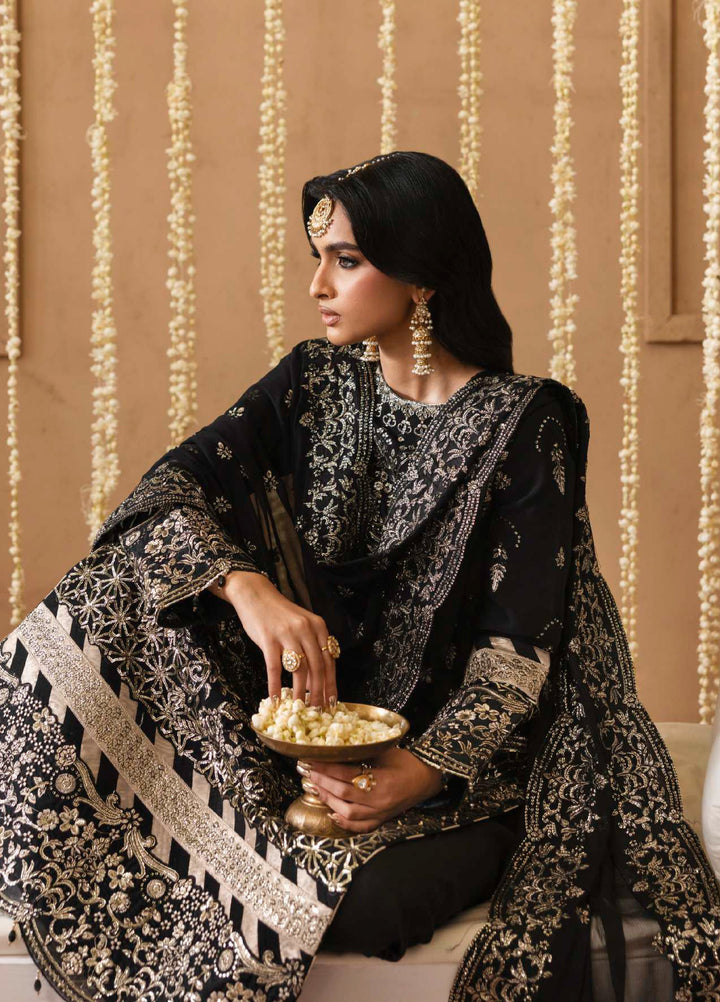 Shehrzadi by Emaan Adeel Unstitched Embroidered Chiffon 3 peice EA25SC Sahar - Formals Collection