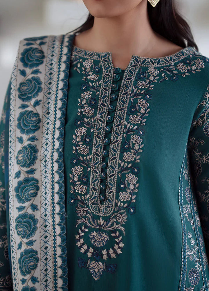 Noore by Freesia Unstitched Khaddar Embroidered Suits 3 Piece FRE25NW FSU-5675 Serina - Winter Collection