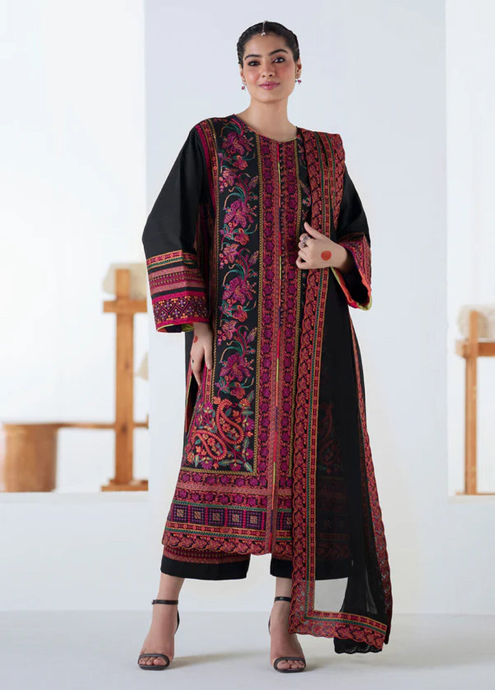 Noore by Freesia Unstitched Khaddar Embroidered Suits 3 Piece FRE25NW FSU-5677 Panra - Winter Collection