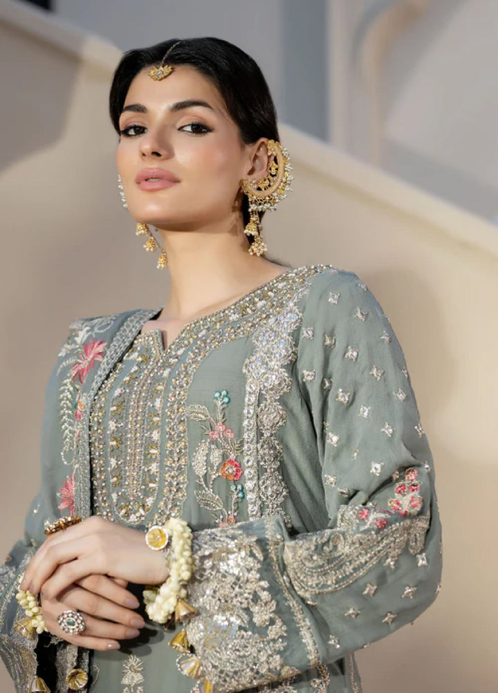 Sahellian by Meerak Women Pret Luxury Chiffon 4 Piece Jugnu - Formals Collection