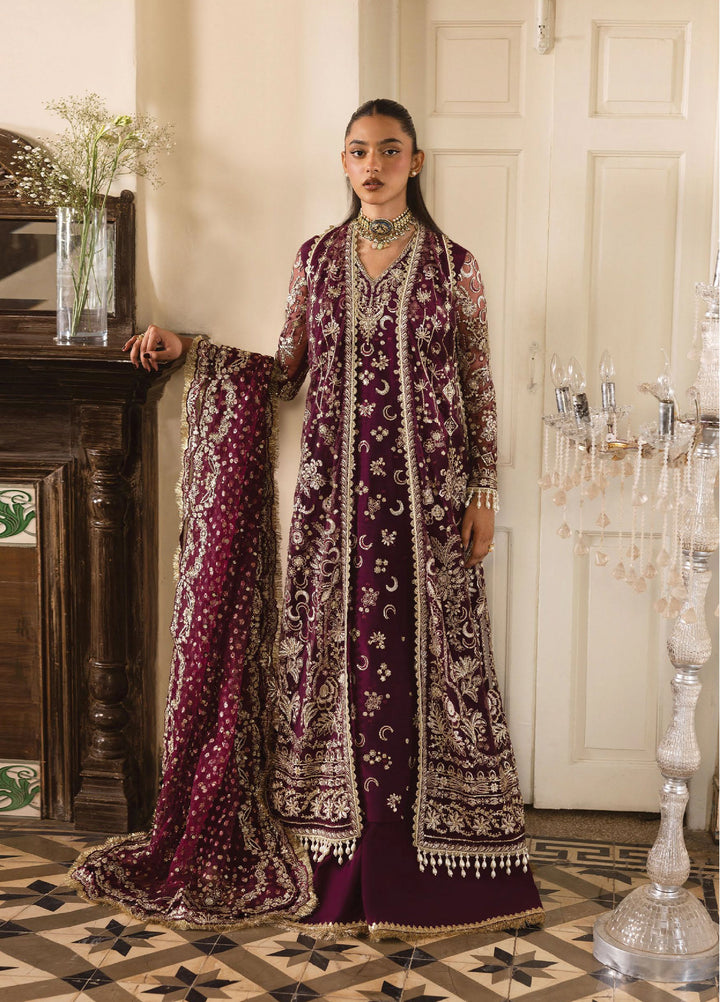 Dastangoi by Afrozeh Unstitched Formal Embroidered Raw Silk 3 Piece Suits  AF25DF D-5 Gildentide - Formal Collection