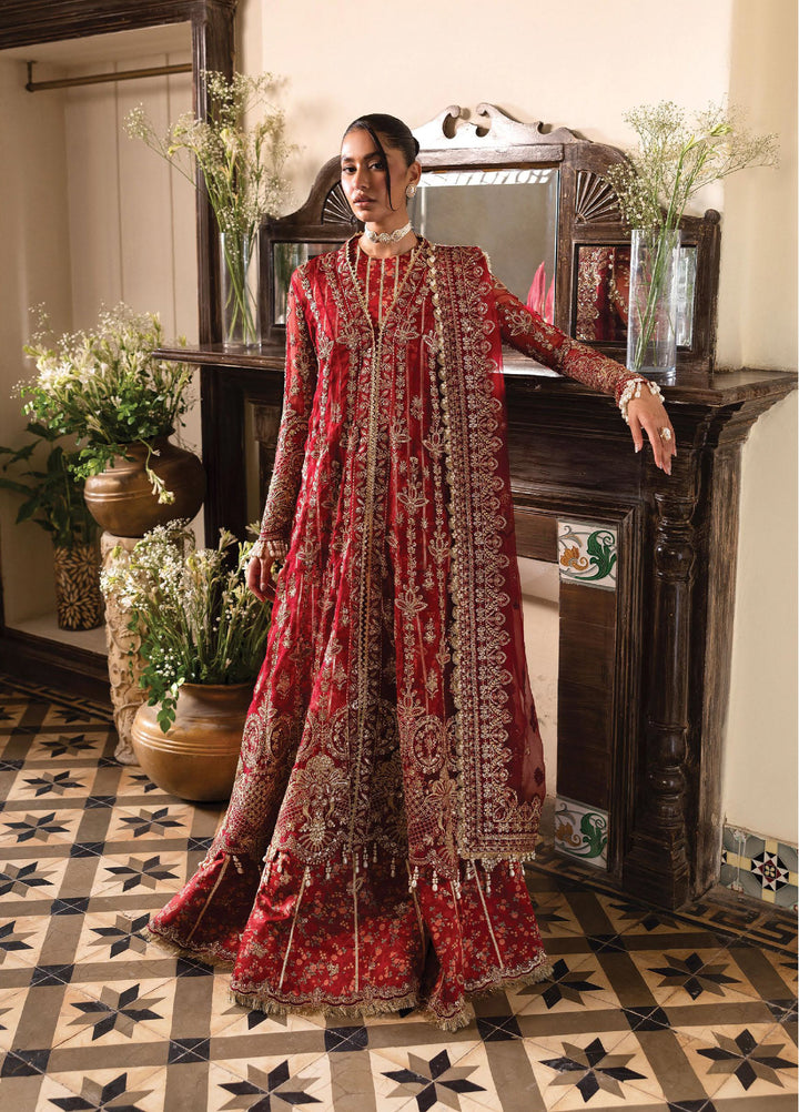 Dastangoi by Afrozeh Unstitched Formal Embroidered Organza 3 Piece Suits  AF25DF D-2 Tea Rose - Formal Collection