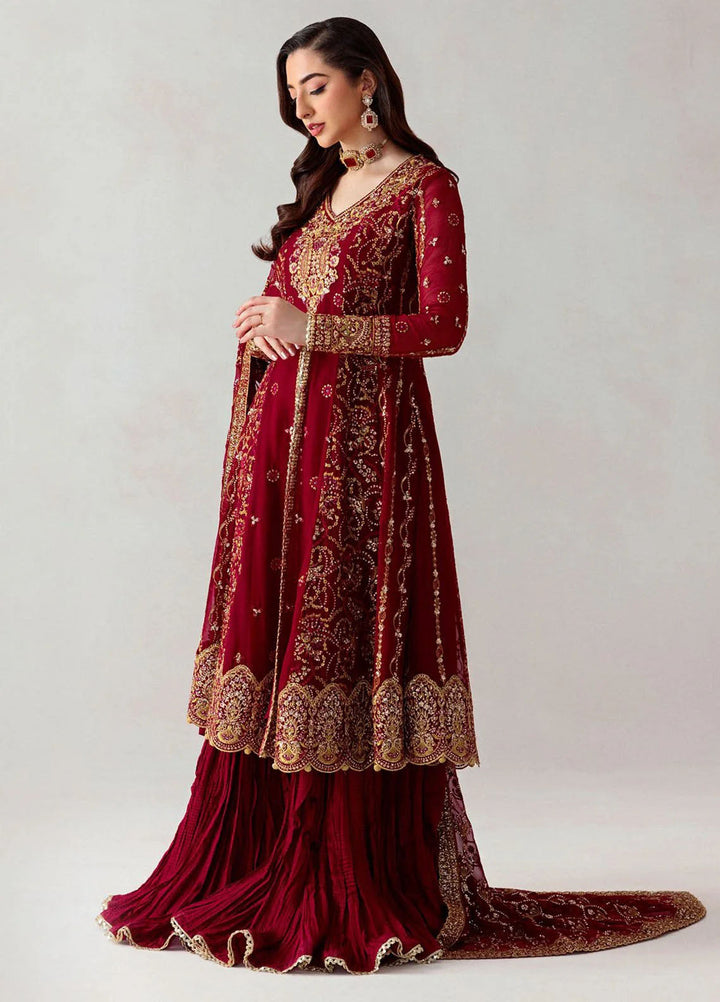 Aik Atelier Embroidered Chiffon Suits Unstitched 3 Piece AIK25EF Vl1 D-06 - Formals Collection