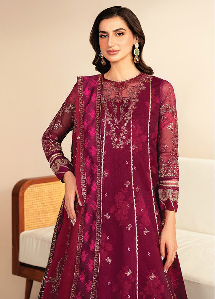 Xenia Formals Unstitched Embroidered Chiffon 3 Piece Suits XE25FU D-05 Ersa - Formal Collection