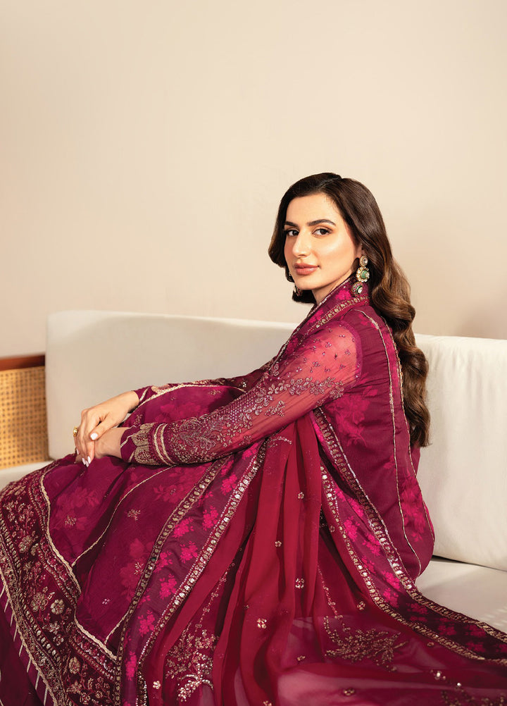Xenia Formals Unstitched Embroidered Chiffon 3 Piece Suits XE25FU D-05 Ersa - Formal Collection