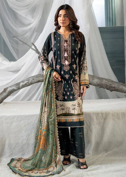 Meerak Women Embroidered Linen Zink Desire - Winter Collection
