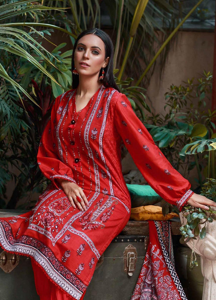 A Red Affair By Gul Ahmed Printed Lawn Suits Unstitched 3 Piece GA23RA CL-32251  - Summer Collection