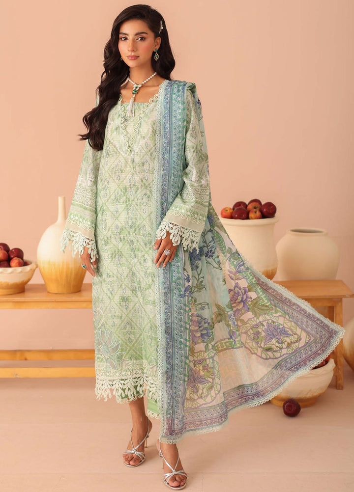 Aafreen By Riaz Arts Embroidered Lawn Suits Unstitched 3 Piece RA25AD AF-236 - Summer Collection