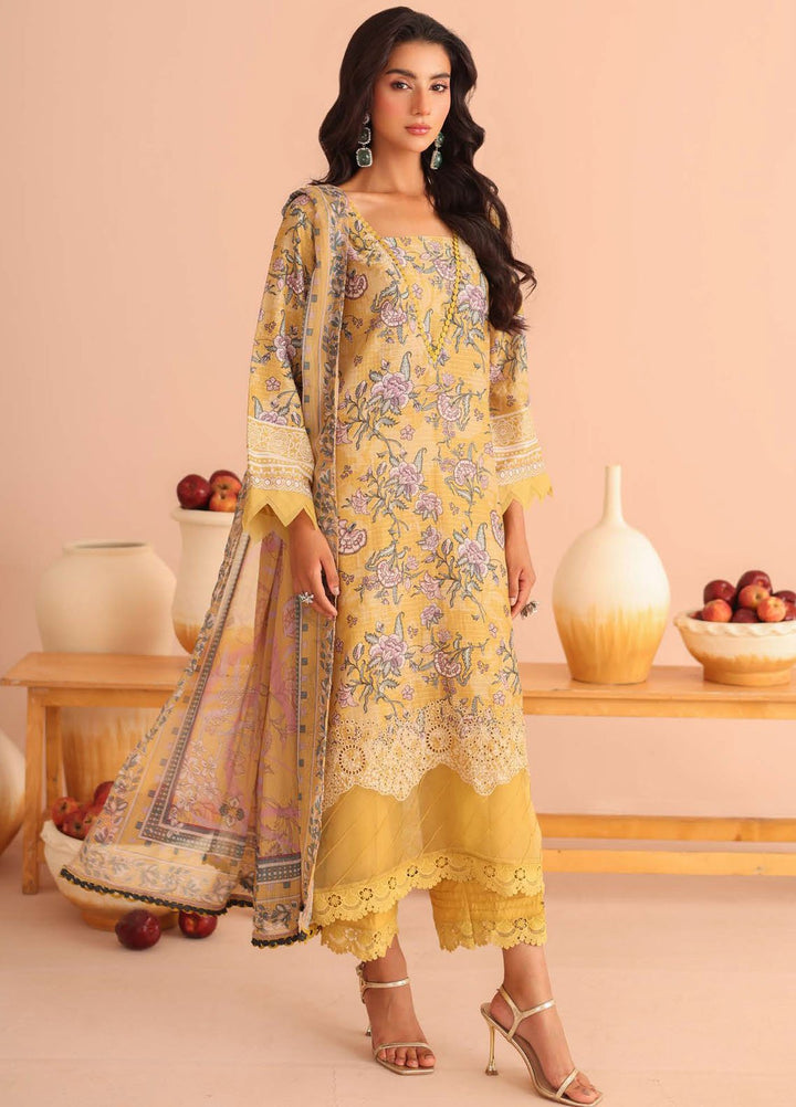 Aafreen By Riaz Arts Embroidered Lawn Suits Unstitched 3 Piece RA25AD AF-239 - Summer Collection