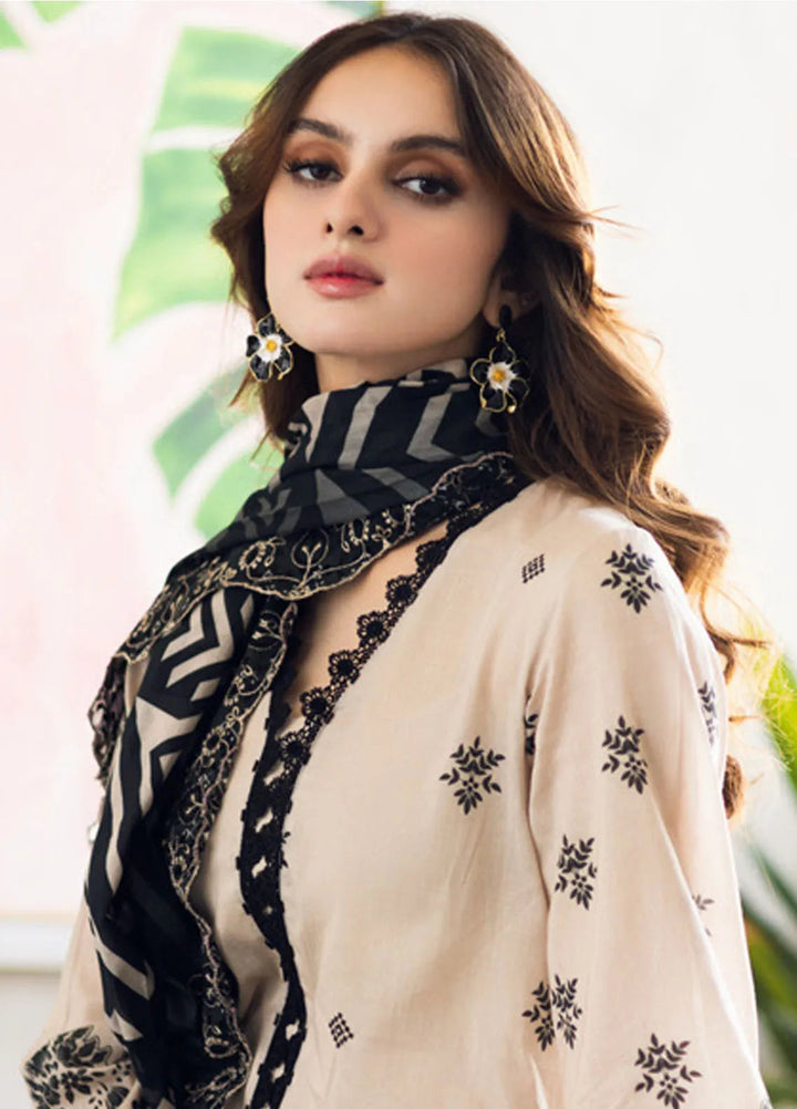 Aafreen by Riaz Arts Embroidered Lawn Suits Unstitched 3 Piece RA25AE AF-160 - Summer Collection
