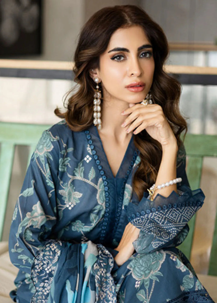 Aafreen by Riaz Arts Embroidered Lawn Suits Unstitched 3 Piece RA25AE AF-161 - Summer Collection