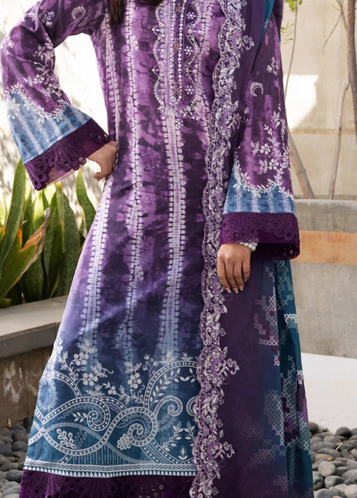 Aafreen by Riaz Arts Embroidered Lawn Suits Unstitched 3 Piece RA25AE AF-162 - Summer Collection