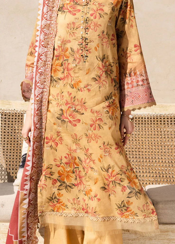 Aafreen by Riaz Arts Embroidered Lawn Suits Unstitched 3 Piece RA25AE AF-163 - Summer Collection