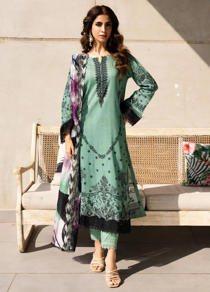 Aafreen by Riaz Arts Embroidered Lawn Suits Unstitched 3 Piece RA25AE AF-165 - Summer Collection