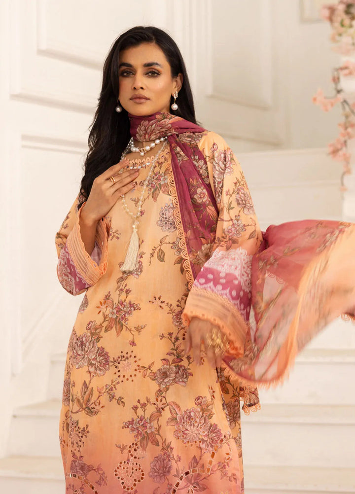Aafreen by Riaz Arts Embroidered Lawn Suits Unstitched 3 Piece RA25EL AF-190 - Summer Collection