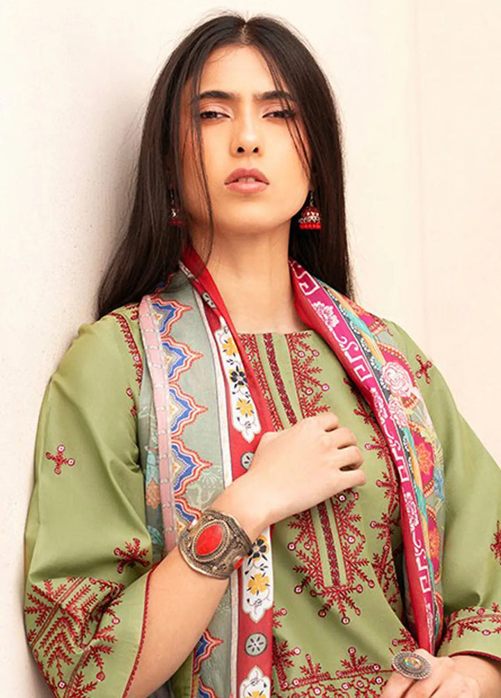 Aaina by Bin Ilyas Embroidered Lawn Suit Unstitched 3 Piece BI25AL 83 A - Summer Collection