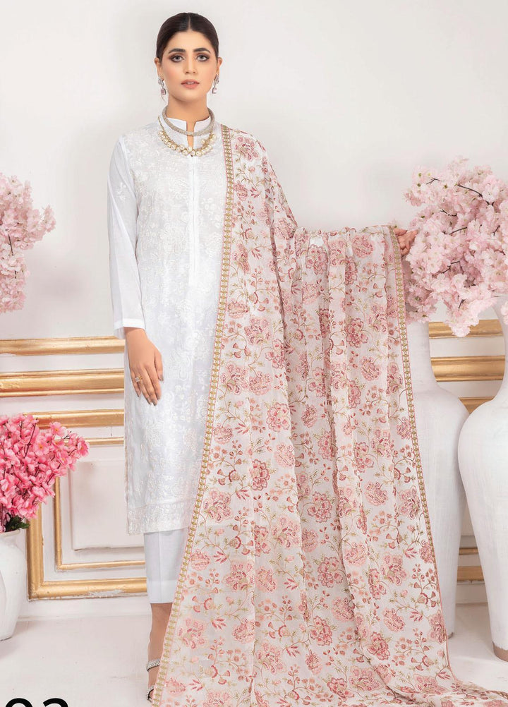Aalaya Embroidered Lawn Suits Unstitched 3 Piece ALY22EL D-02 - Premium Collection