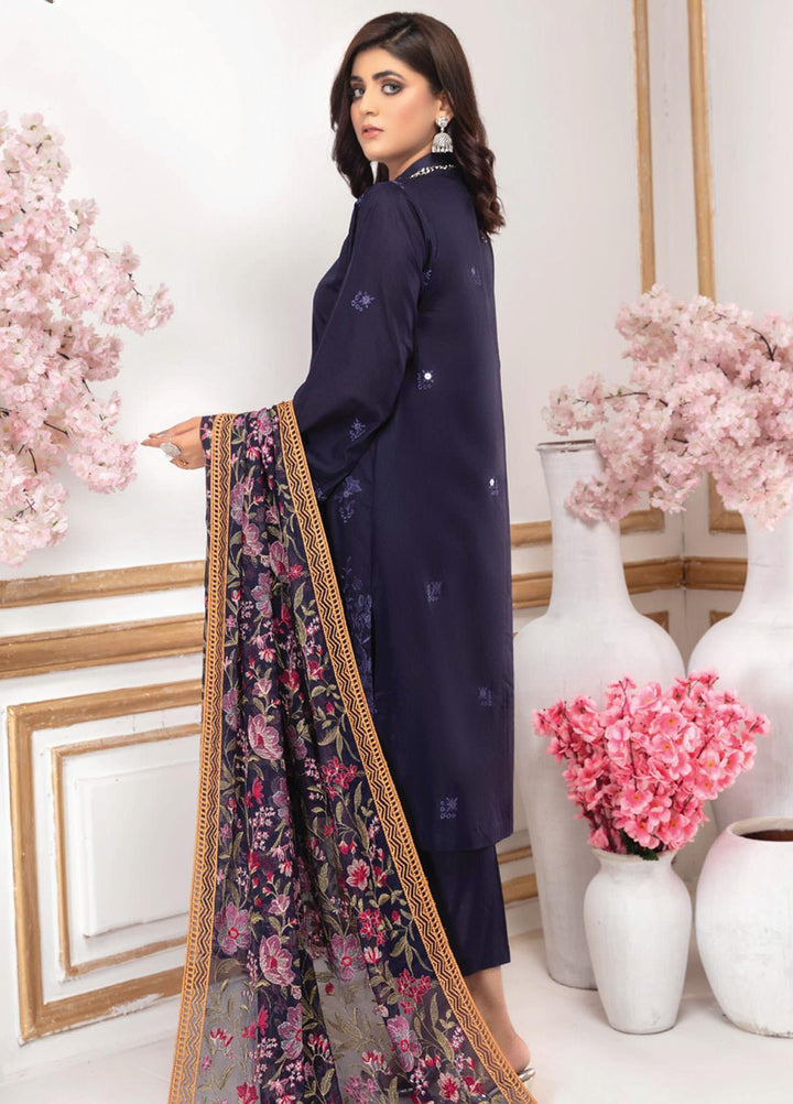 Aalaya Embroidered Lawn Suits Unstitched 3 Piece ALY22EL D-10 - Premium Collection