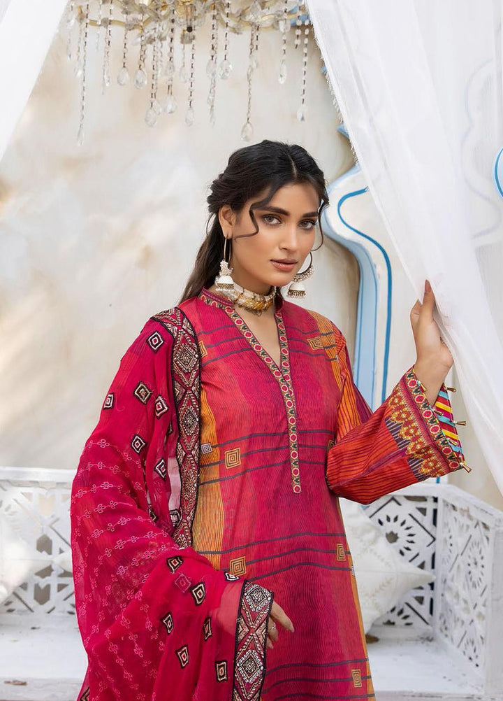 Aalaya Printed Lawn Suits Unstitched 3 Piece ALY22PL D-01 - Premium Collection