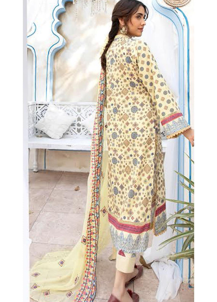 Aalaya Printed Lawn Suits Unstitched 3 Piece ALY22PL D-03 - Premium Collection