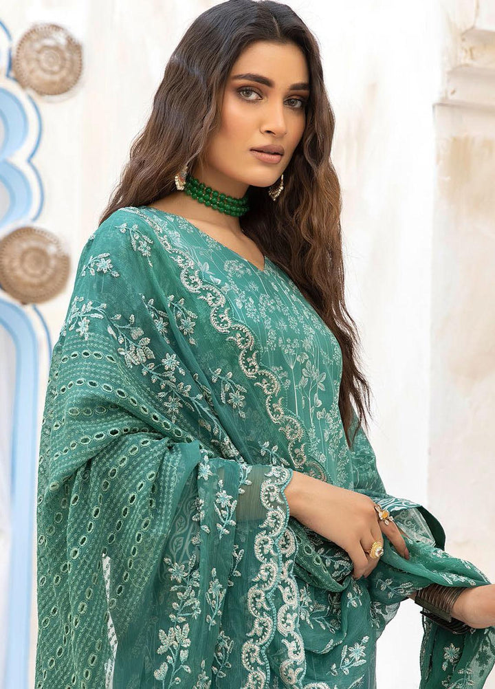 Aalaya Printed Lawn Suits Unstitched 3 Piece ALY22PL D-04 - Premium Collection