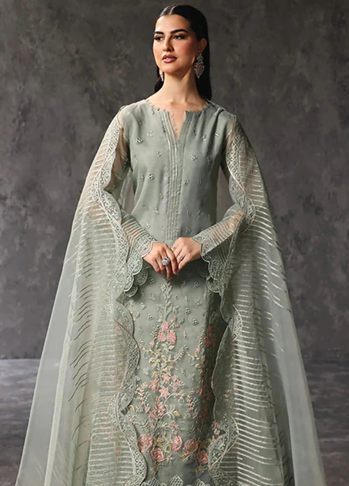 Aatish By Saffron Embroidered Organza Suit Unstitched 4 Piece SFR24A D-03 Sehar-e-Shama - Formal Collection