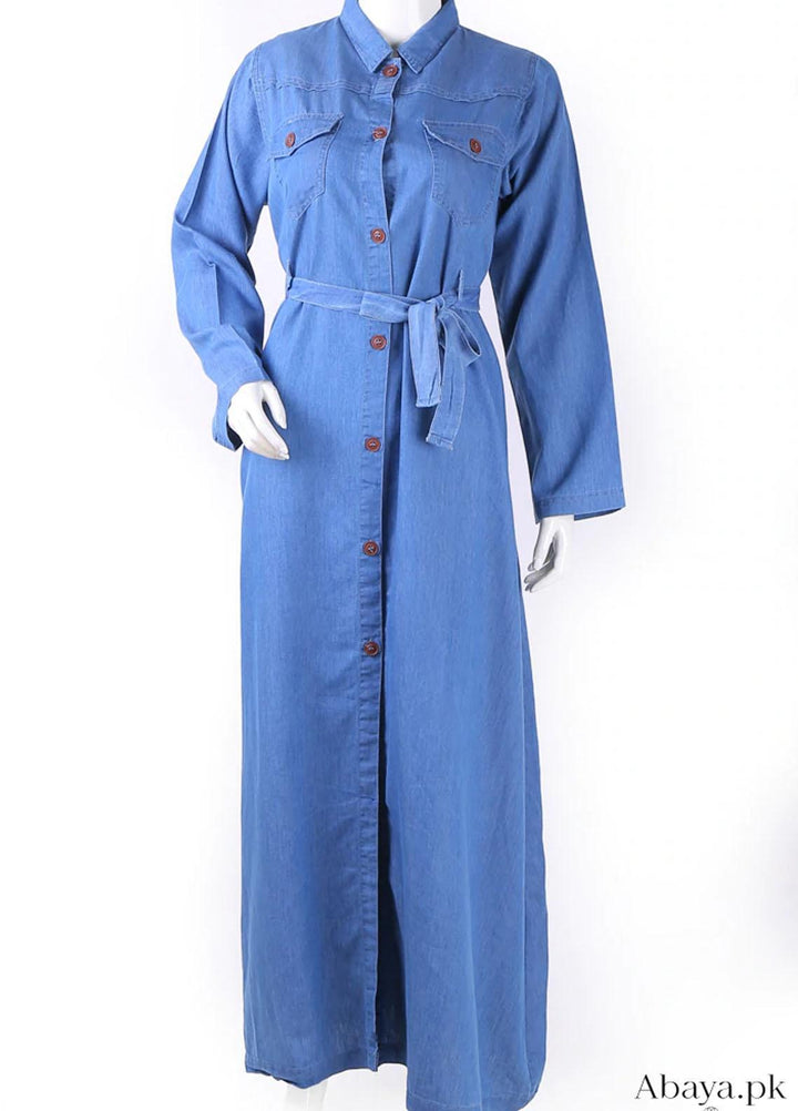 Abaya pk Pret Core Denim Abaya ABA22C DENIM WARP