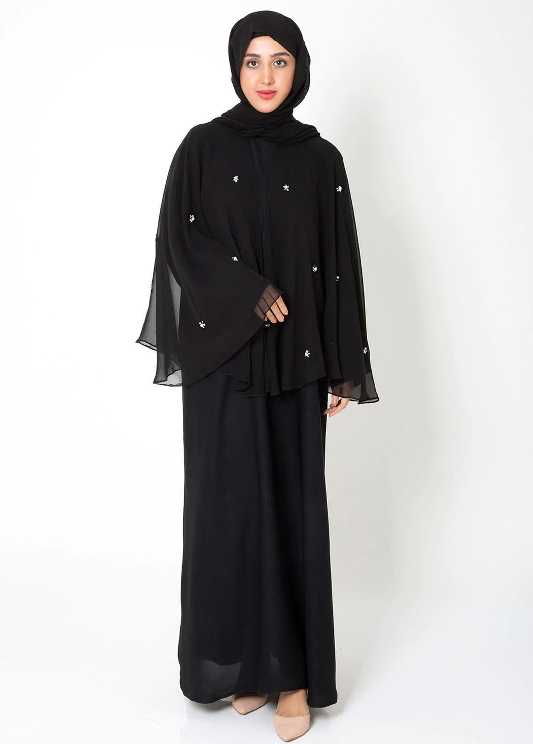 Abaya pk Casual Nida Stitched Abaya ABA22C Azekeh
