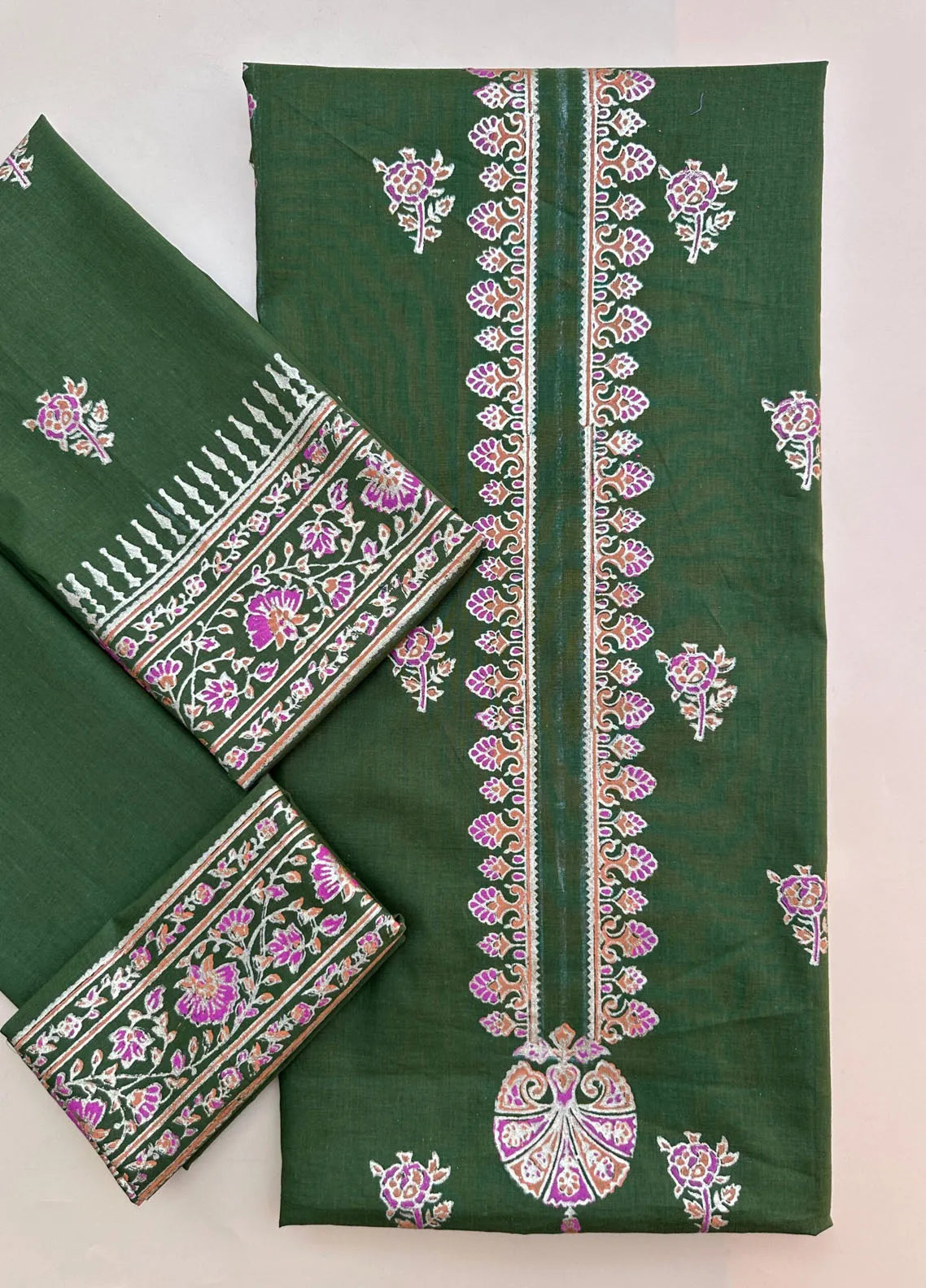Adaa By Mahnoor Embroidered Raw Silk Suits Unstitched 3 Piece Pine - Festive Collection