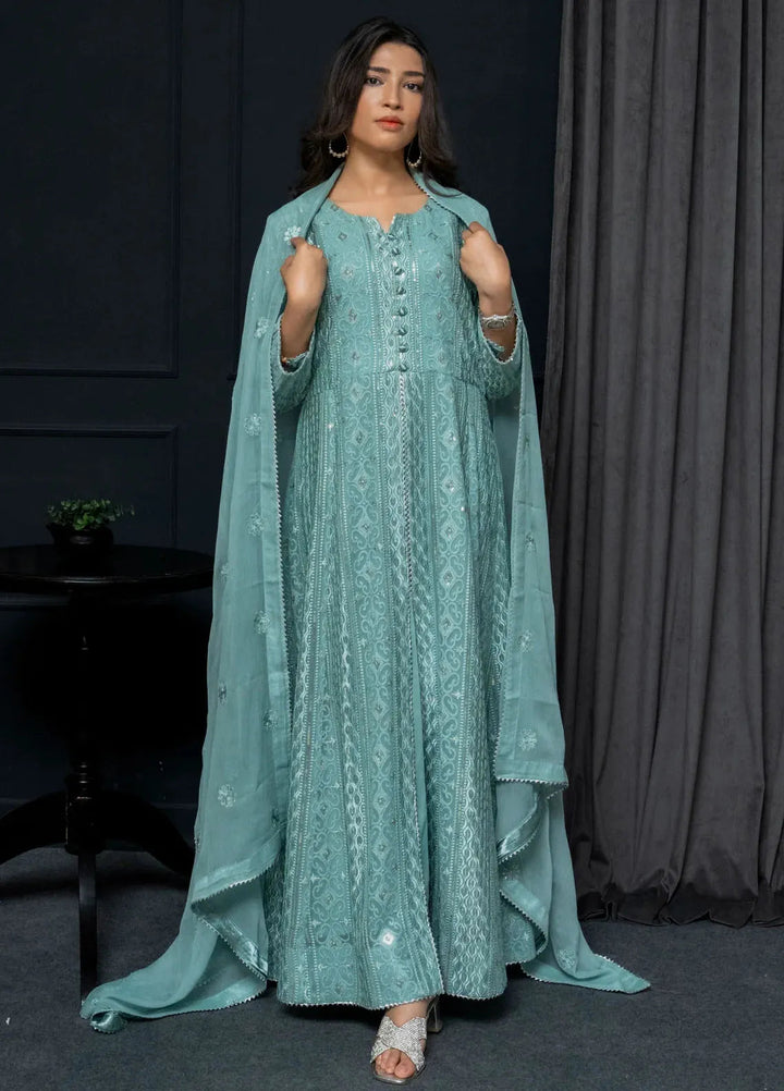 Adam Couture Pret Embroidered Chiffon 3 Piece Suit Shama