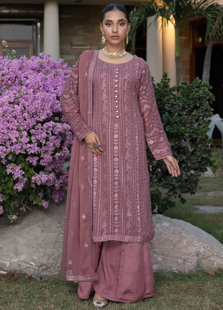 Adams Couture Pret Embroidered Chiffon 3 Piece Suit Gulalai