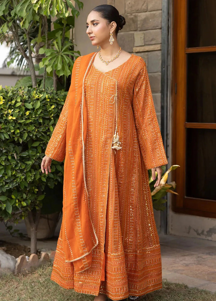 Adams Couture Pret Embroidered Chiffon 3 Piece Suit Sughat