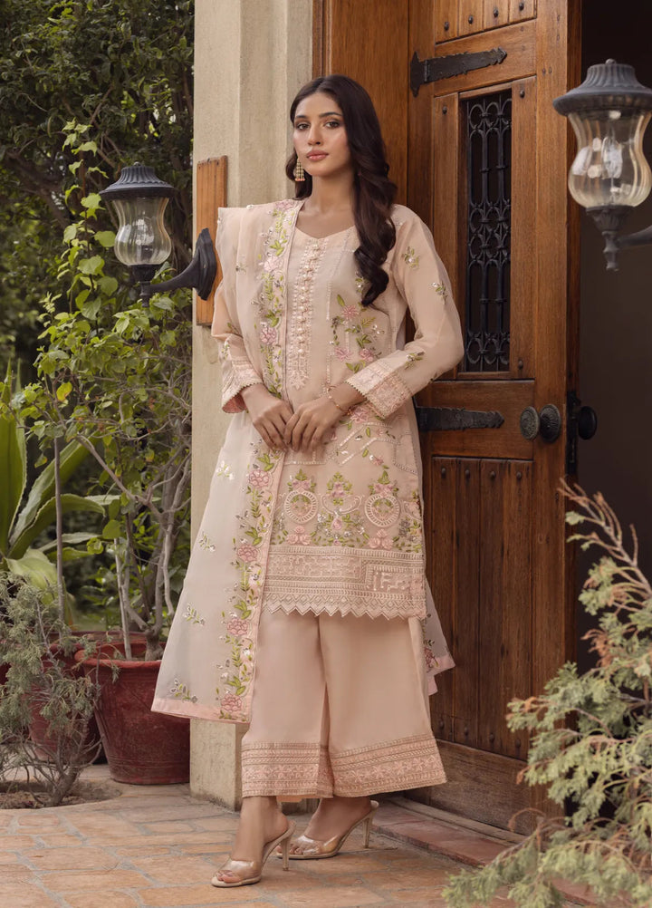 Adams Couture Pret Embroidered Organza 3 Piece Suit Khushbu
