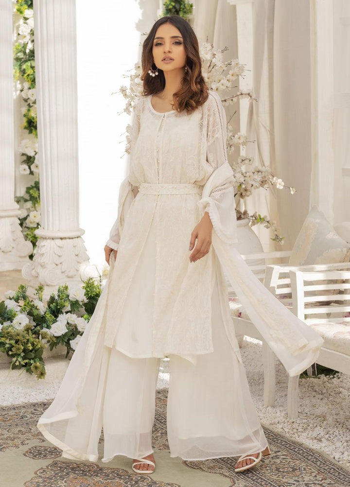 Afreen By Shamooz Embroidered Chiffon Suits Unstitched 3 Piece SHM23A SU-047 Lalit - Festive Collection