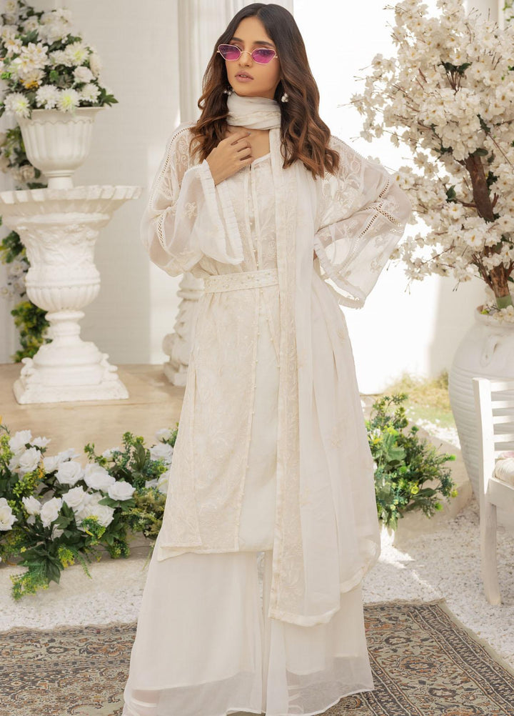 Afreen By Shamooz Embroidered Chiffon Suits Unstitched 3 Piece SHM23A SU-047 Lalit - Festive Collection