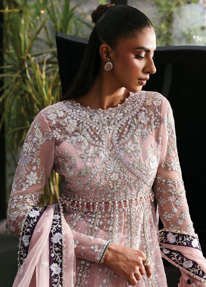 Afrozeh Embroidered Chiffon Suits Unstitched 3 Piece AF25LF D-06 Zeal - Formals Collection