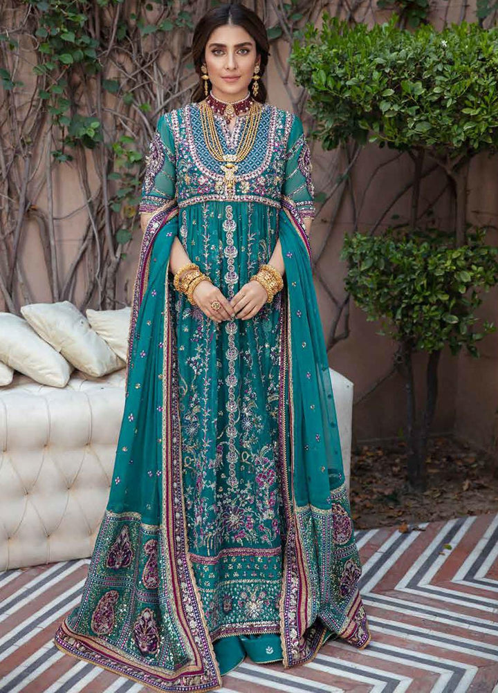 Afrozeh Embroidered Chiffon Suits Unstitched 3 Piece AF21HW KHIRAD - Formals Wedding  Collection