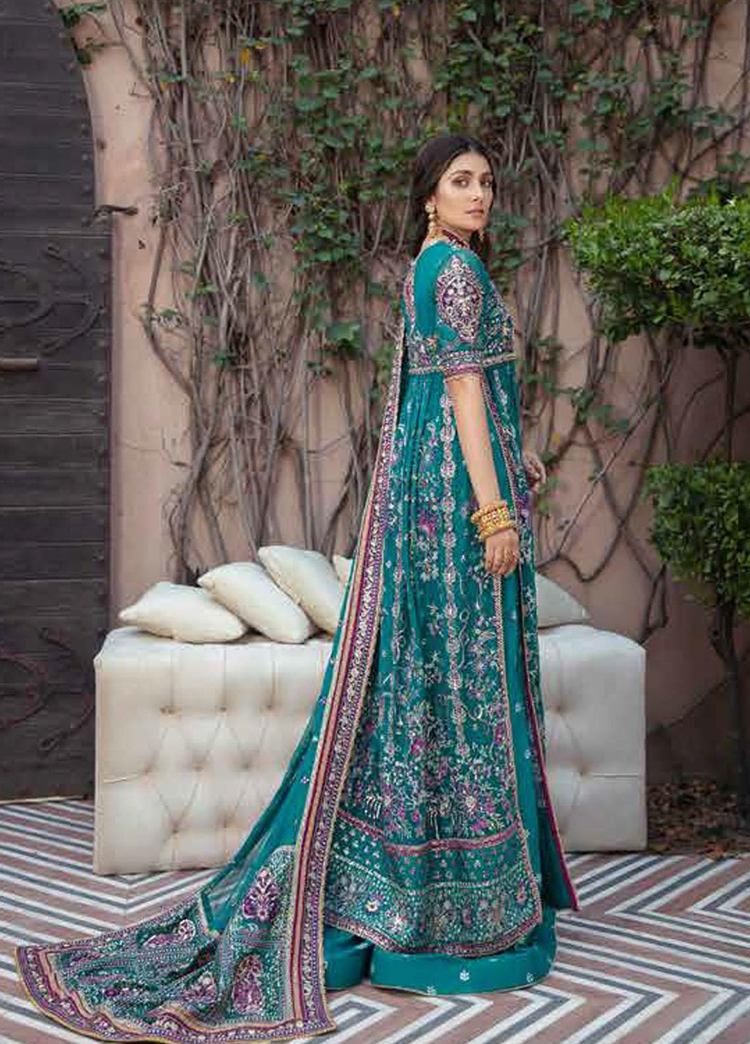 Afrozeh Embroidered Chiffon Suits Unstitched 3 Piece AF21HW KHIRAD - Formals Wedding  Collection