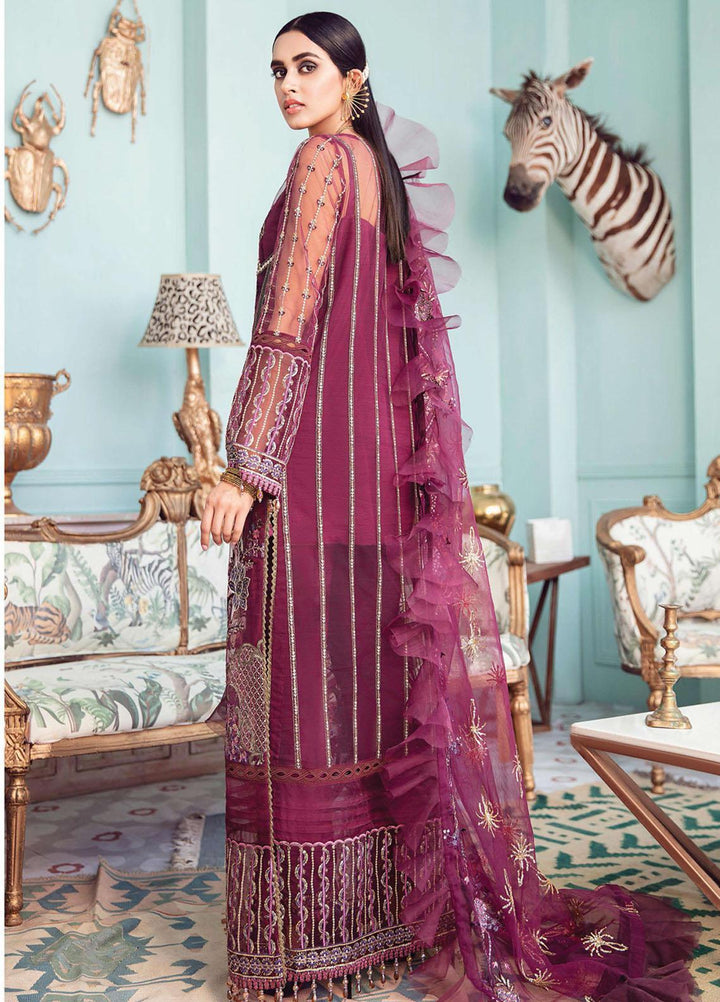 Afrozeh Embroidered Net Suits Unstitched 3 Piece AF21LF 03-LADY GRACE - Summer Collection