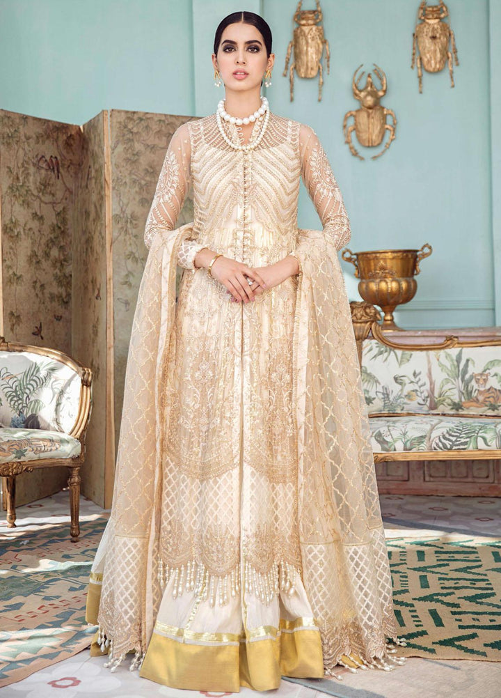 Afrozeh Embroidered Chiffon Suits Unstitched 3 Piece AF21LF 04-WHISPER - Summer Collection