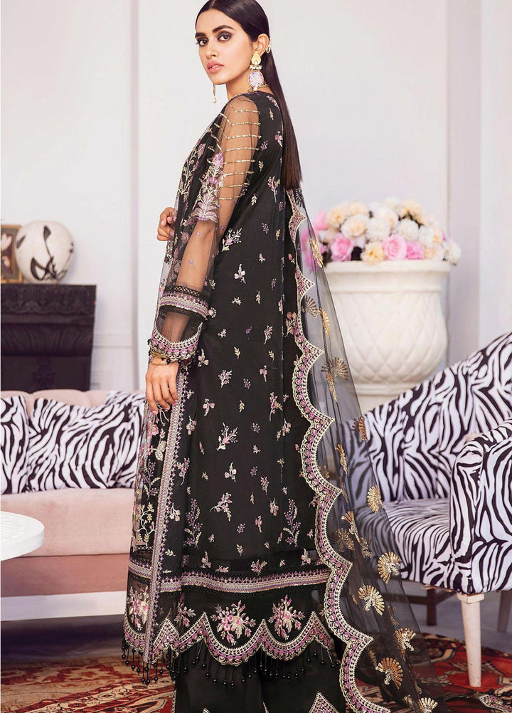 Afrozeh Embroidered Net Suits Unstitched 3 Piece AF21LF 07-COCKTAIL - Summer Collection